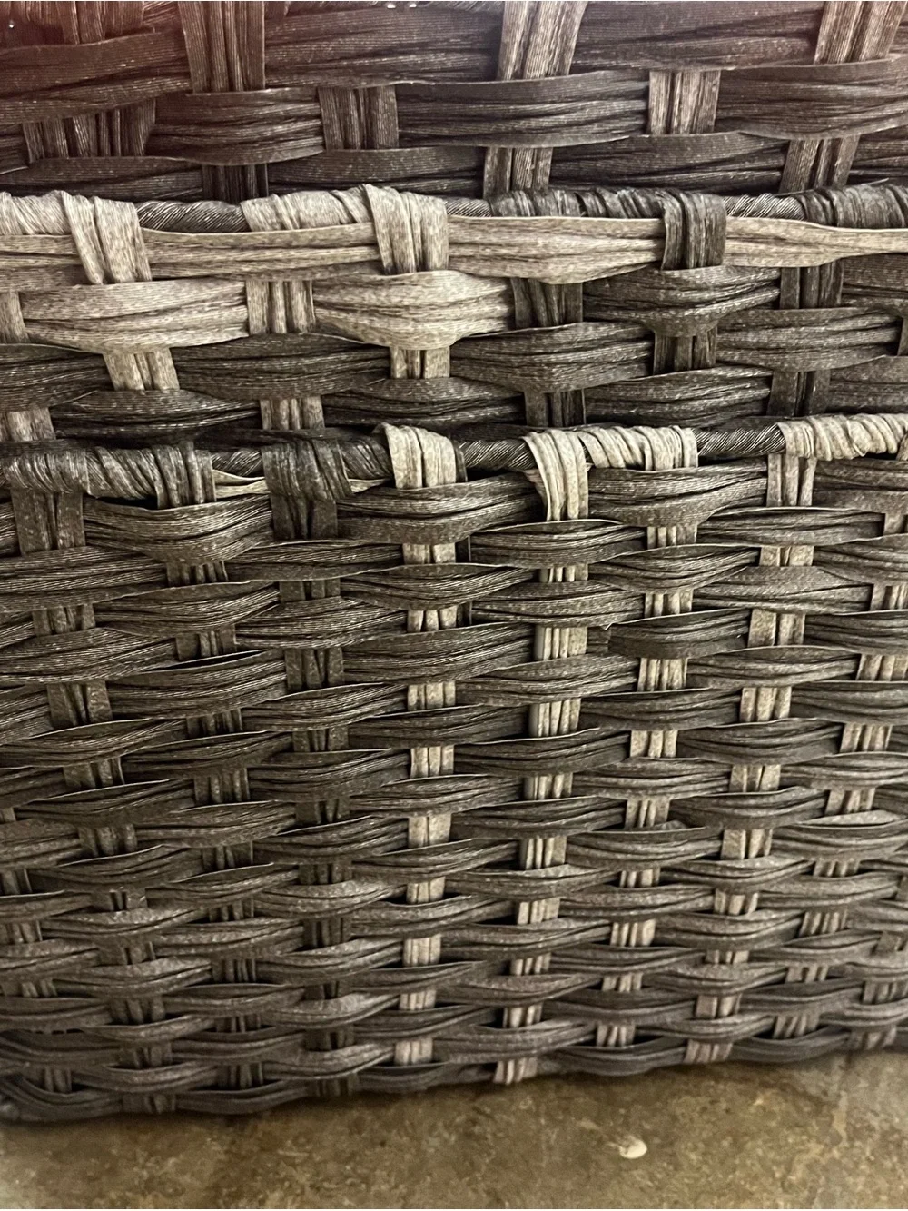 Woven Storage Basket – Gray Home Accent